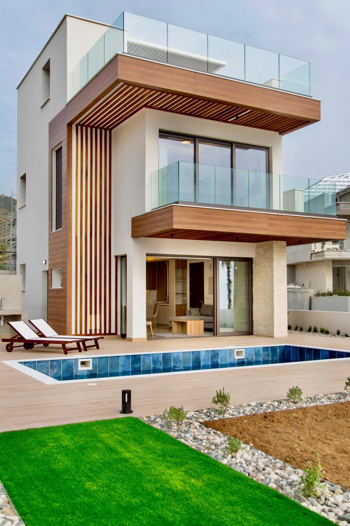 Santa Barbara Seafront Villas W Jacuzzi Pool Paphos Kültér fotó