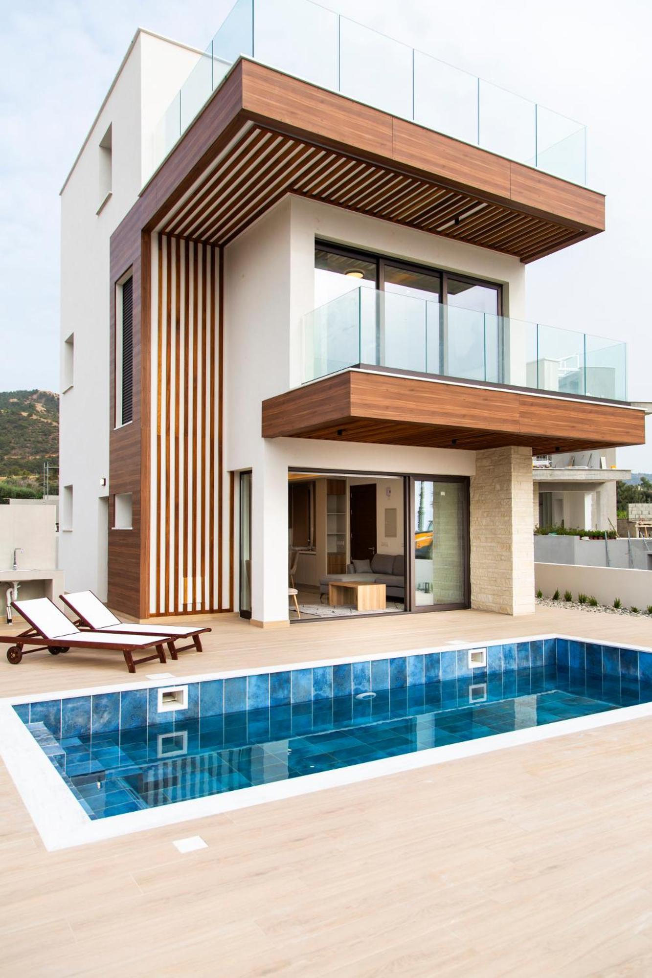Santa Barbara Seafront Villas W Jacuzzi Pool Paphos Kültér fotó